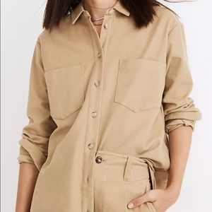 NWT Madewell moleskin sunday shirt. Such a cute throwback. Size small!